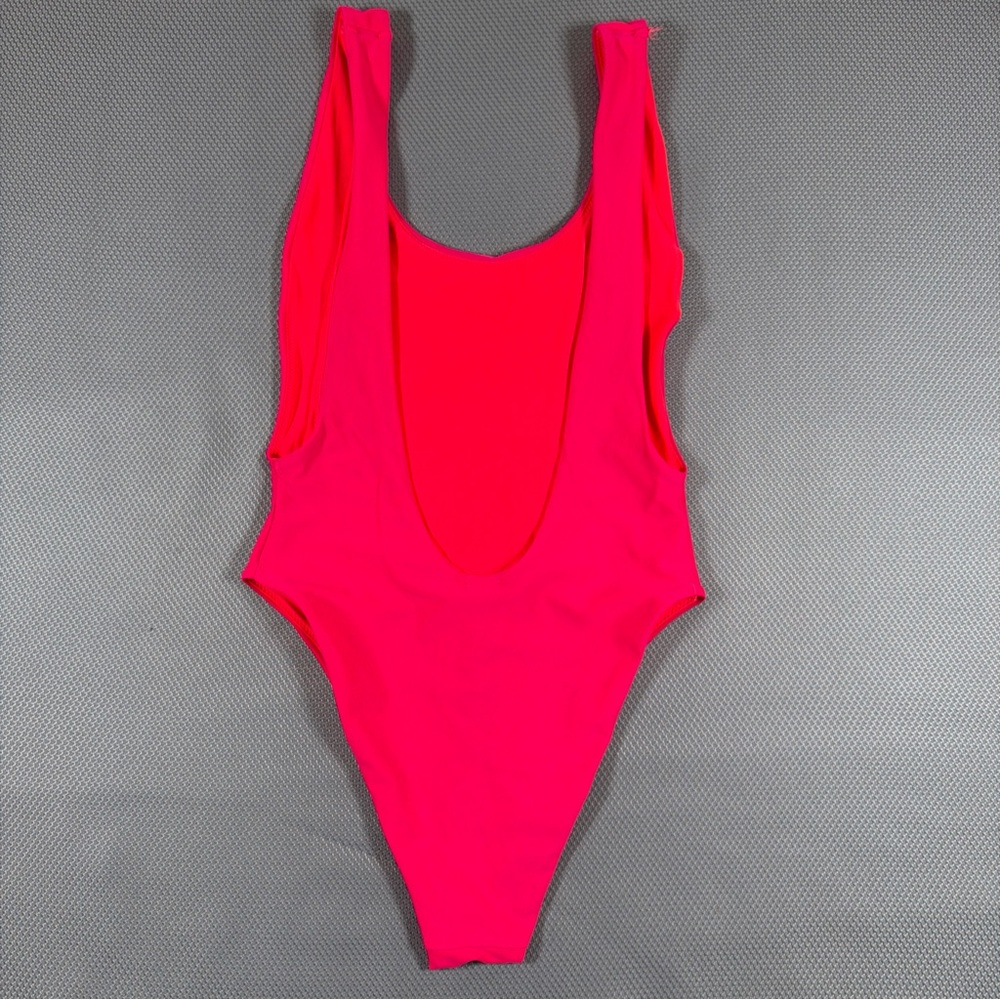 Aerie Hot Pink Scoop Cheeky One piece swimsuit - Picture 2 of 6